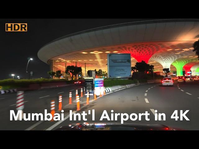 4KHDR Night Drive to Mumbai International Airport (BOM)