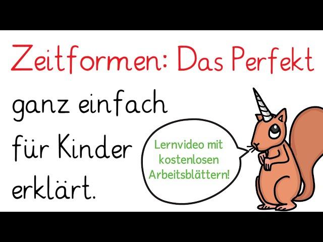 Perfekt - Deutsch lernen Zeitformen