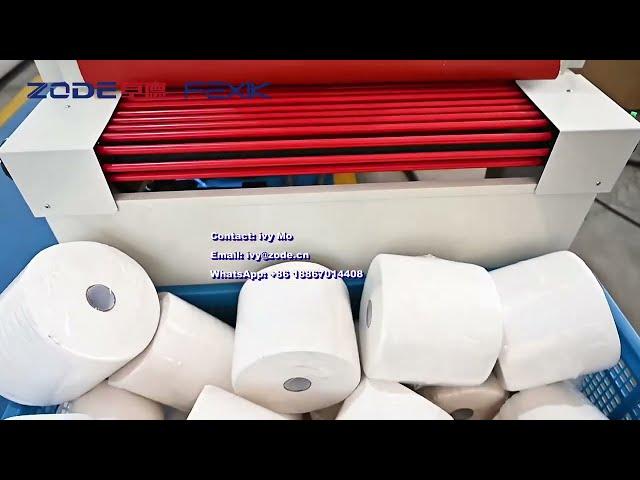 ZODE Toilet paper maxi roll rewinding machine converting line tissue paper production line