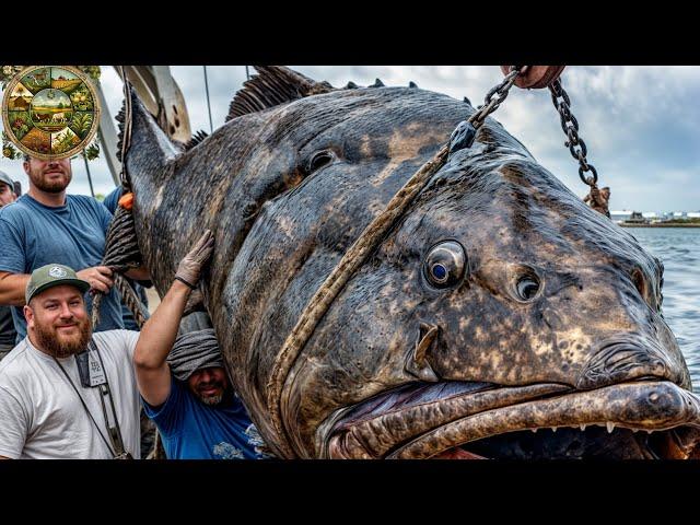 Emison Newman - Giant Grouper , Giant Grouper Fishing Giant, Grouper Cutting Master