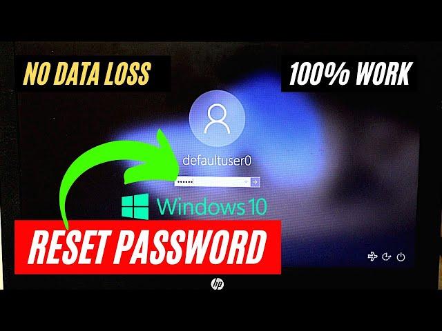 How To Reset Forgotten Password In Windows 10 Without Losing Data |  Without Disk & USB