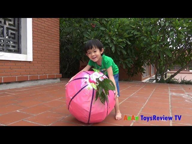 GIANT EGG SURPRISE OPENING - Bóc trứng trái cây thần kỳ khổng lồ  Anan ToysReview TV 