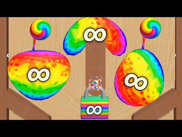 Blob Merge 3d ( Rainbow ) vs laser bubbles - 2048 ball Gameplay