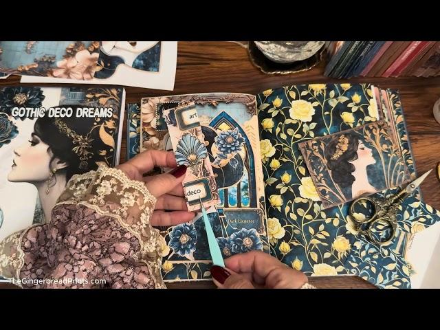 #ASMR Instant Scrap Paper Tag idea | Gothic Deco Dreams Theme #thegingerbreadprints  #shorts