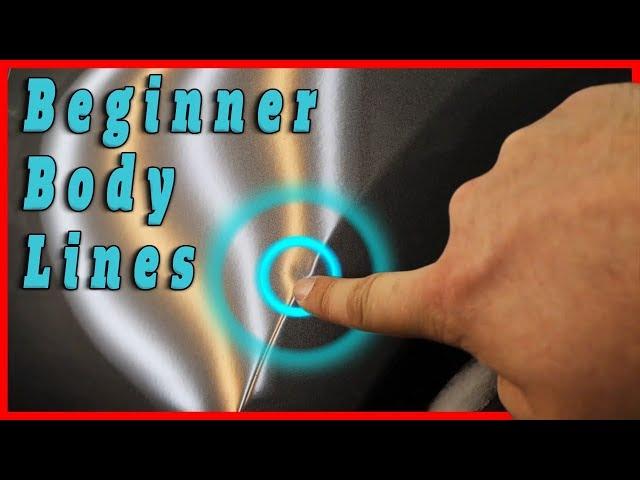 Beginner PDR Tutorial - PDR Body line Dent - Mustang Small Dent Repair