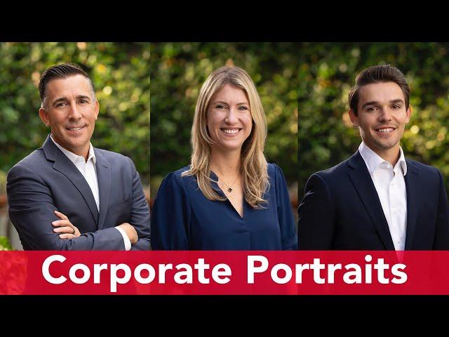 Outdoor Corporate Portraits, Camera Settings, Lens Choice & Lighting