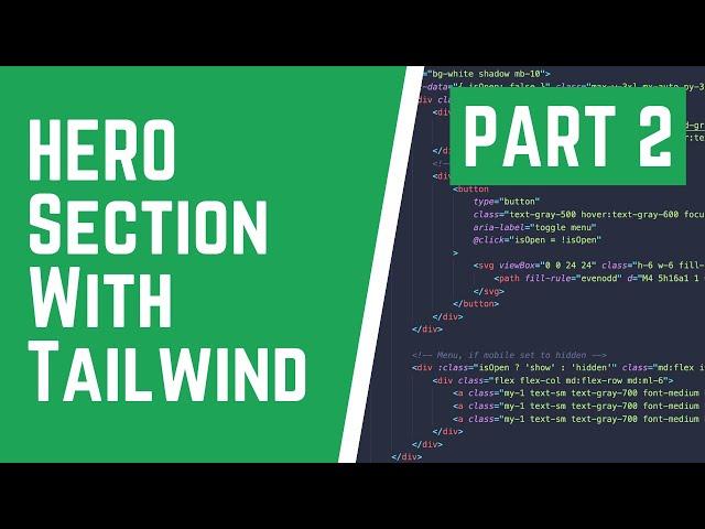 Building a Hero Section with TailwindCSS [TUTORIAL]