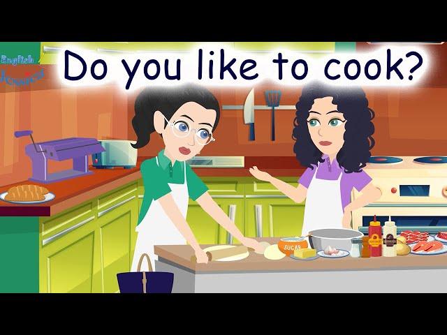 Basic Cooking Verbs for Beginners | Learn English Conversation: Do you like to cook?