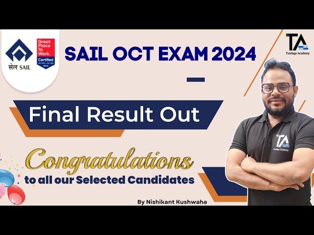 SAIL OCTT Final Result Out||SAIL OCTT Exam 2024||Congratulations to all our Selected Candidates||