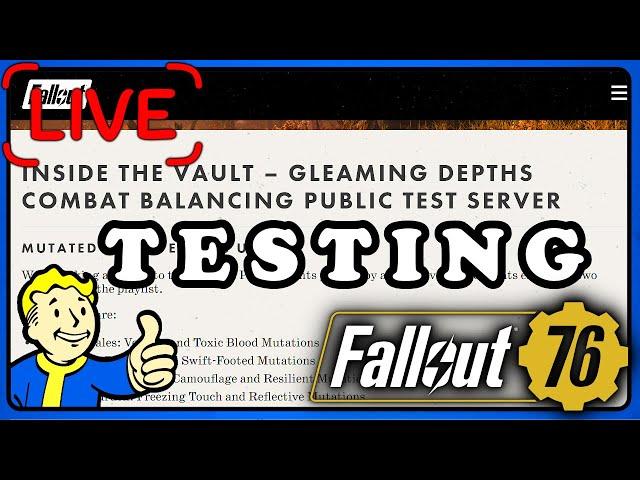 Fallout 76 PTS: New Perks, Legendary and More - Let's Test It.