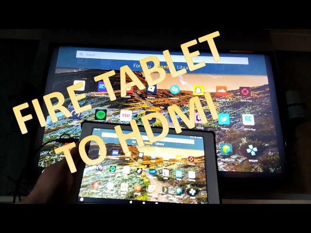 Amazon Fire Tablet USB to HDMI device! [Put your Fire Tablet on your TV!]