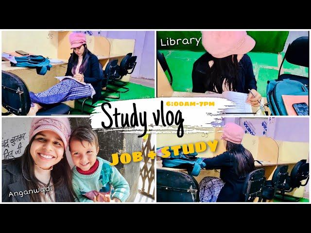 Upsc study vlog  Going To Library *Job + Study manage || UPSC Aspirants #ips #priyanka_tilawat