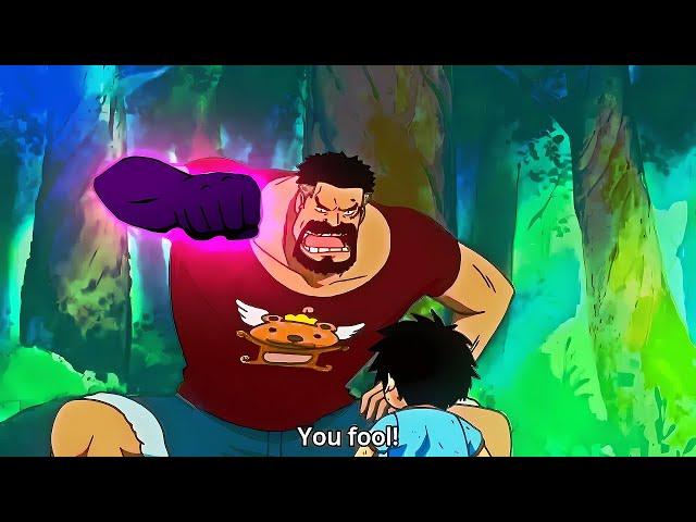 Garp bullying Luffy with Haki for 1 minute (English Sub)