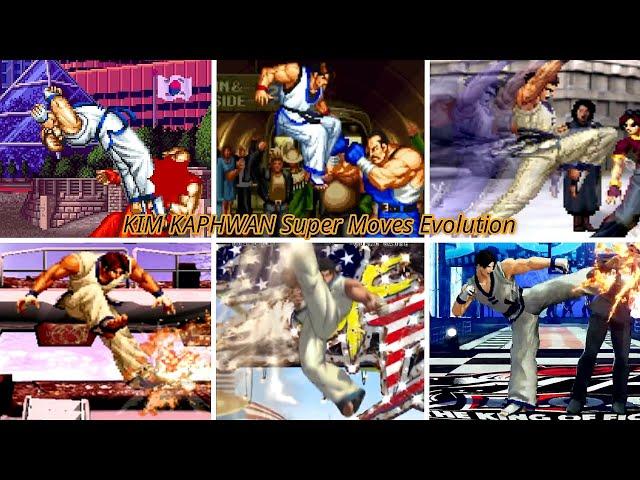 KIM KAPHWAN Super Moves Evolution 1990 To 2023 - Fatal Fury To KOF XV || Taekwondo Master ||