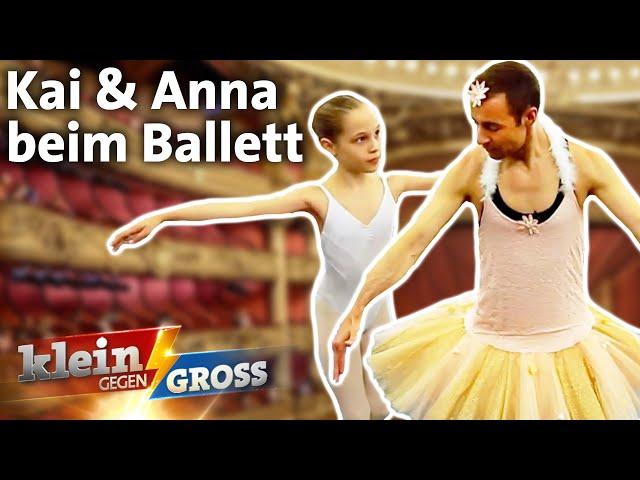 Kai als Primaballerina? Anna (11) nimmt Kai Pflaume mit zur Ballettstunde | Klein gegen Groß