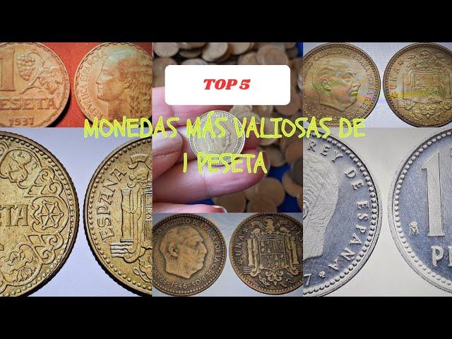 ALERTA COLECCIÓNISTAS. Top 5 monedas mas VALIOSAS de 1 PESETA de España.