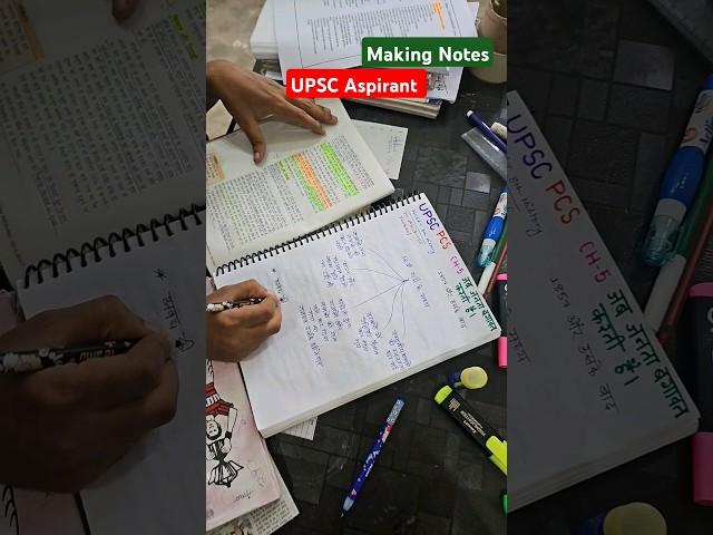 upsc Aspirant Making Notes