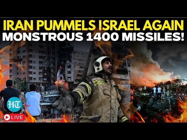 Iran Attacks Israel LIVE | Tel Aviv Burns After Khamenei's Army Fire 1400 Missiles, Drones |Khamenei