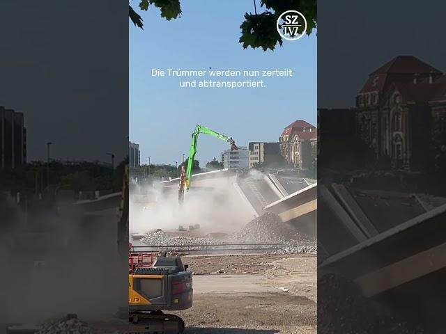 Carolabrücke Dresden: Abriss geht voran
