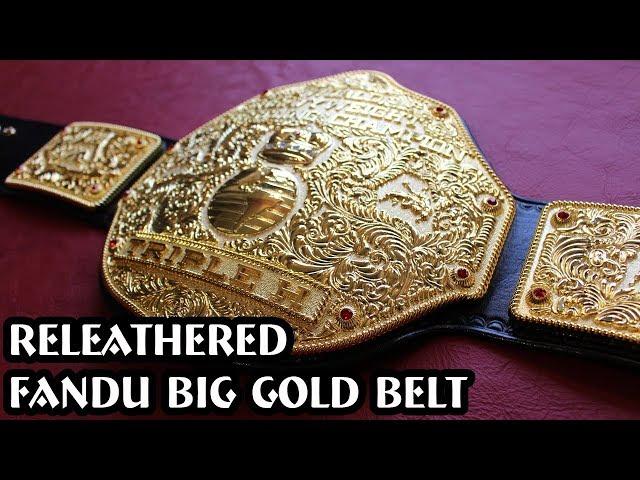 Fandu Big Gold Releathered 2004 WWE Style