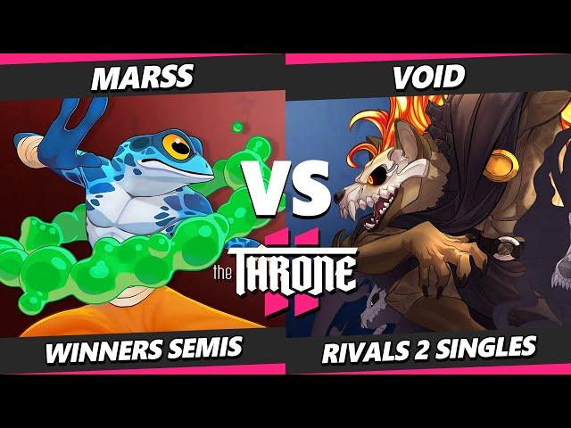 The Throne 2 TOP 8 - Marss (Rano) Vs. VoiD (Forsburn) Rivals of Aether 2 - RoA2