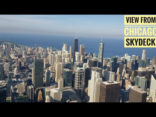 View from Chicago SkyDeck (A) Willis Tower, USA