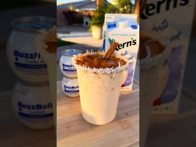 Horchata BuzzBall con RumChata #drink #drinks #alcohol #liquor #buzzball #horchata #fyp