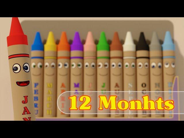 Months of the Year Song | The Singing Crayons