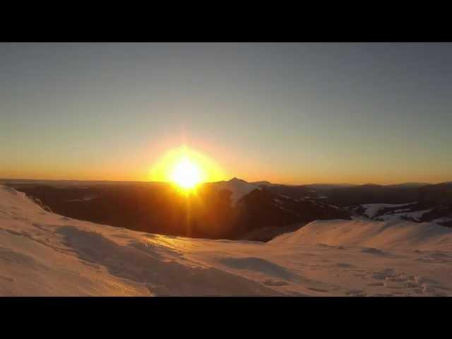 Zachód i wschód słońca - timelapse - Połonina Wetlińska, Bieszczady 2015