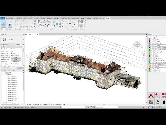 Point Cloud Modeling AI Automatically Models Windows in Revit