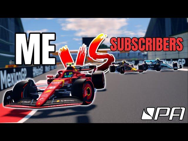 Racing Against MY SUBSCRIBERS in Formula Apex!