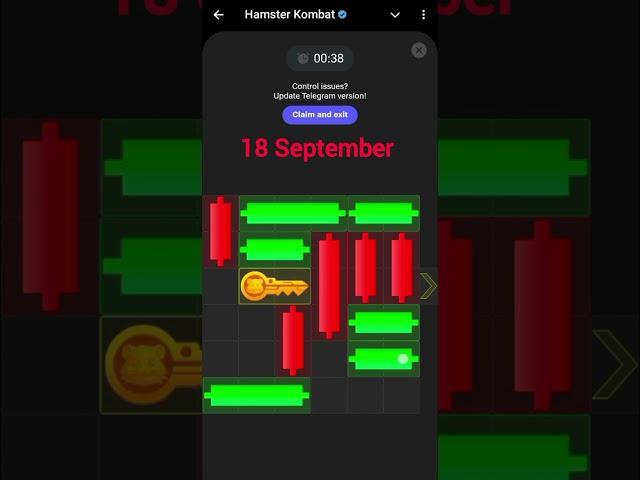 18 September Hamster Kombat Mini Game | mini game hamster kombat today