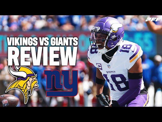 Vikings vs. Giants Week 1 Game Review | PFF