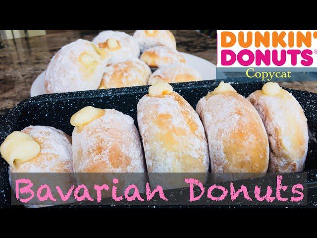 Bavarian filled Baked donuts (dunkin donuts copycat) | Papay Bread ATBP