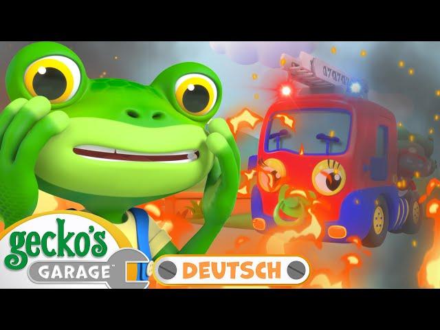 Baby Fire Truck Erster Einsatz | 60-minütige Zusammenstellung｜Geckos Garage Deutsch｜LKW für Kinder️