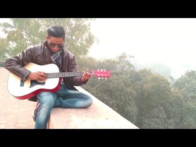 Musafir guitar cover sung by Manav Verma