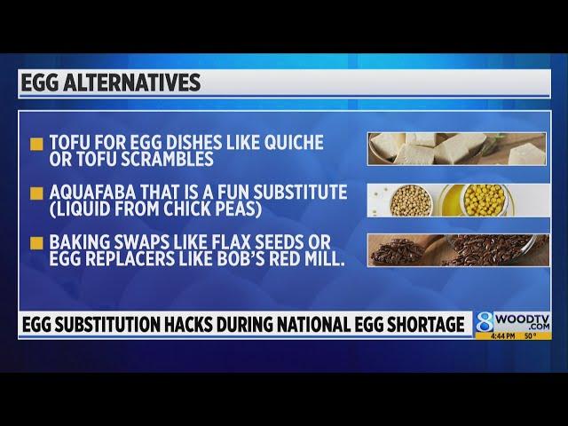 Egg substitution hacks during egg shortage