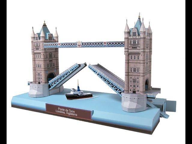 Maquete de Papel para Montar 53 - Ponte da Torre, Londres - Trabalho Escolar