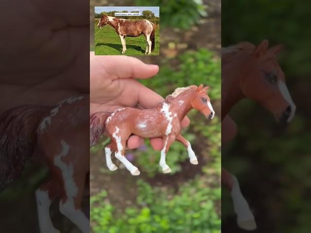 Which is your favorite?! They will be listed for sale soon #schleichhorses #horse #art