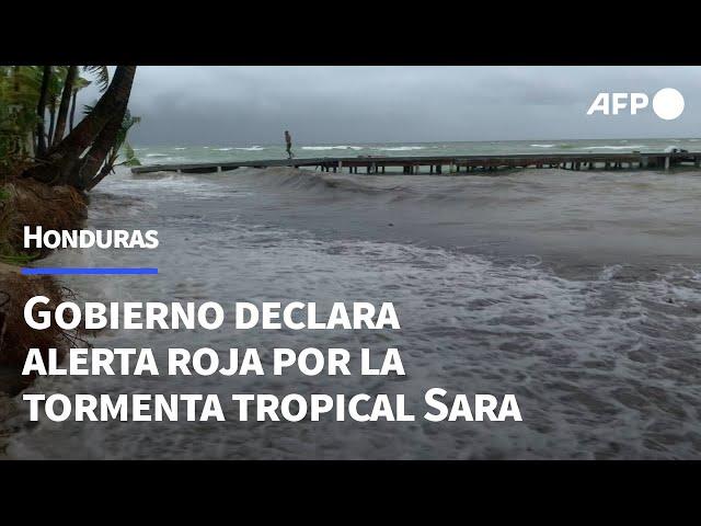 Honduras declara alerta roja por la tormenta tropical Sara | AFP