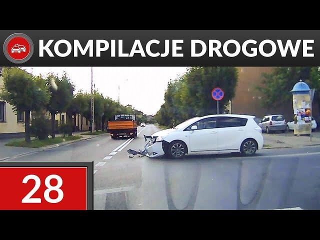 Wykroczenia, kolizje i niebezpieczne sytuacje na drogach - Kompilacje Drogowe #28