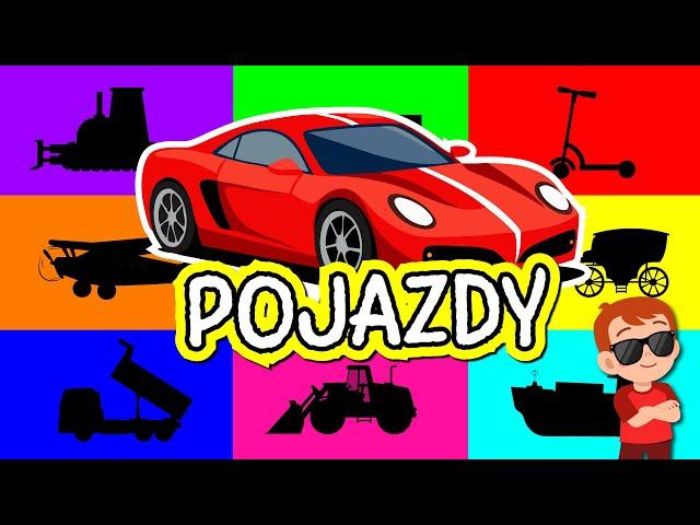  Pojazdy dla dzieci - MEGA MARATON! - Samochody, ciężarówki, maszyny budowlane - FILMY EDUKACYJNE 