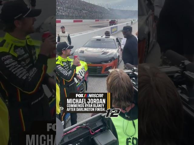 Michael Jordan  Ryan Blaney #respect #NASCAR #michaeljordan #goat #racing