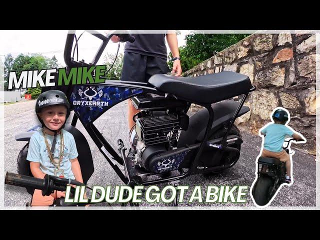 Mike Mike Gets A New Bike!! OryxEarth 105cc Gas Mini Bike!!