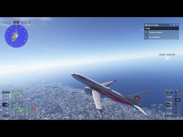 MSFS 2024 Career Mode First Jetliner Mission Boeing 737 Pacifica Airline Flight