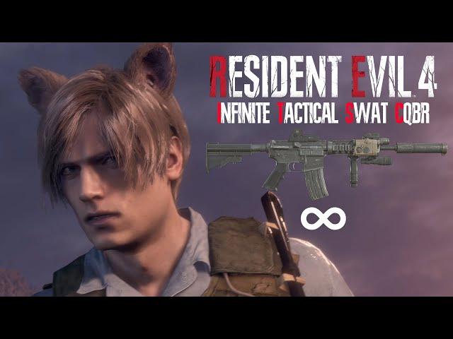 Resident Evil 4 Remake - Infinite Tactical SWAT CQBR Only in Professional Full Gameplay