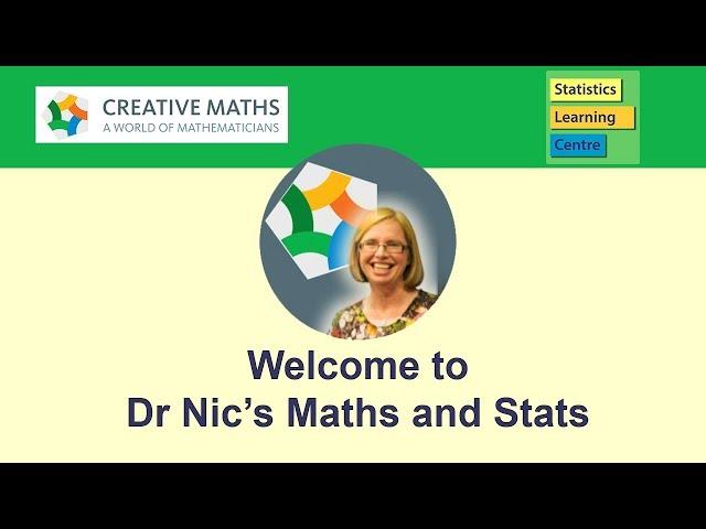 Welcome to Doctor Nic's Maths and Stats