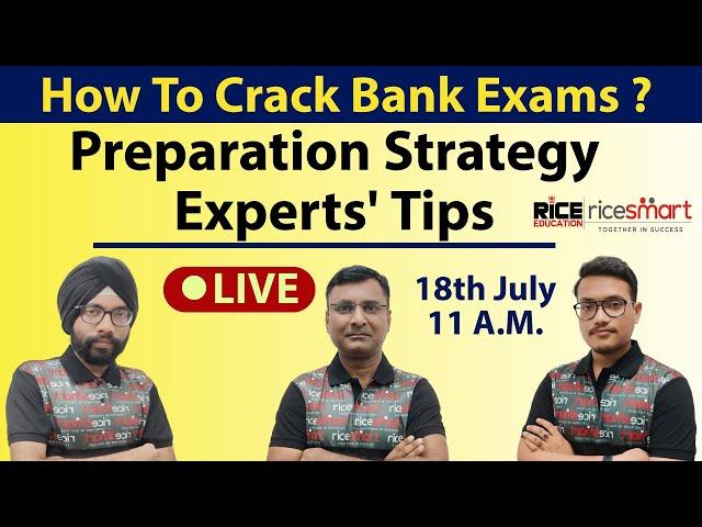 How to Prepare for Banking Exam | Step-by-step Guide | IBPS | SBI | RBI | RICE Edu Banking