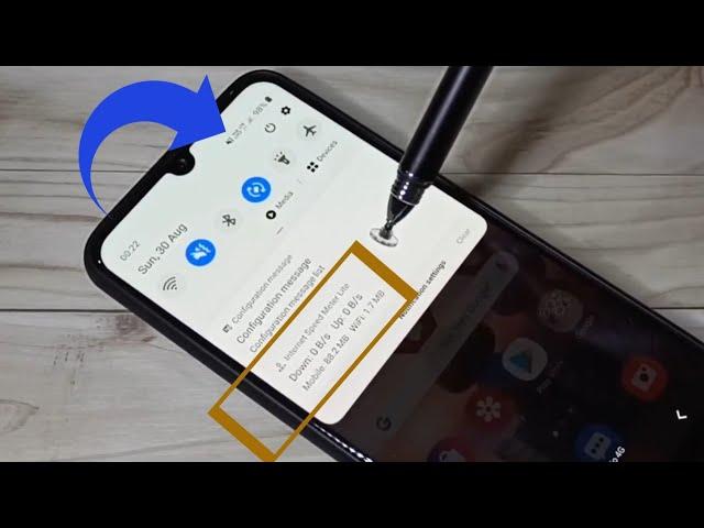 Samsung Galaxy A50s A50 : How to Display Data Usage / Network Speed on the Status Bar