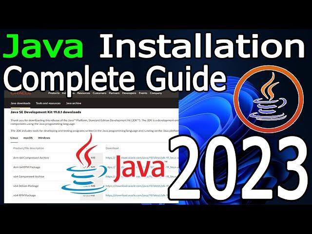 How to Install Java on Windows 10/11 [ 2023 Update ] JAVA_HOME, JDK Installation